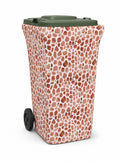 Wild Side fabric wheelie bin cover on a 240L bin, front view