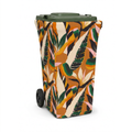 Golden Hour wheelie bin cover, front view