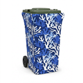 Coral Coast wheelie bin cover, front view