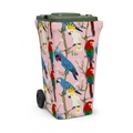 Morning Chorus wheelie bin cover, front view